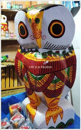 Wooden Owl from Burdwan, Bengal